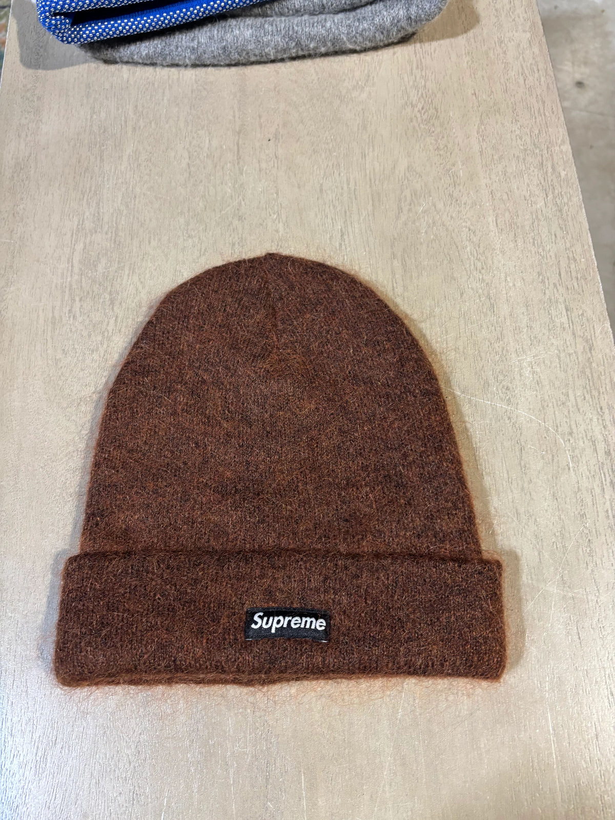 Supreme Mohair Beanie (FW24) Dark Brown - Pre-Owned
