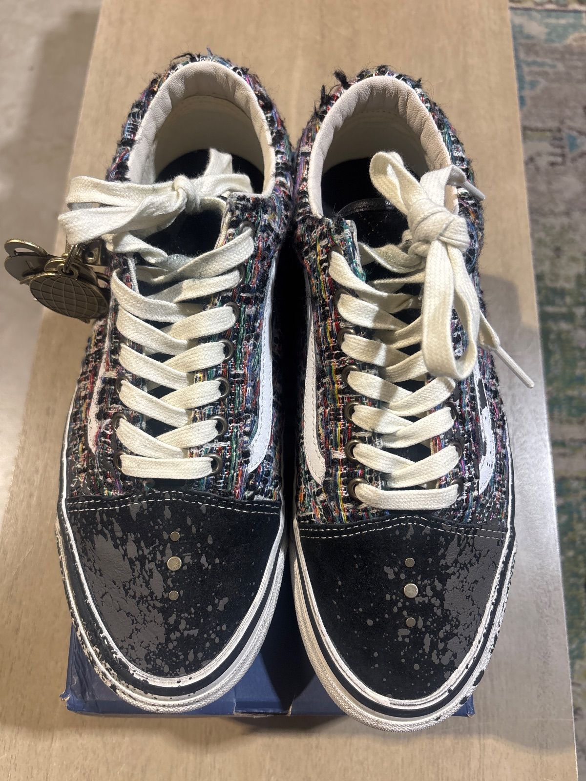 Vans Premium Old Skool Charms Black Grey - Pre-Owned