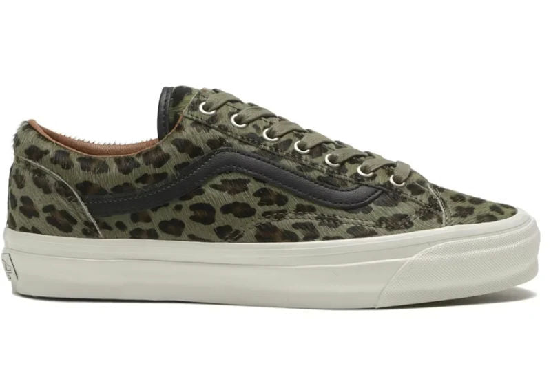 Vans Premium Old Skool 36 Pony Cheetah Olive