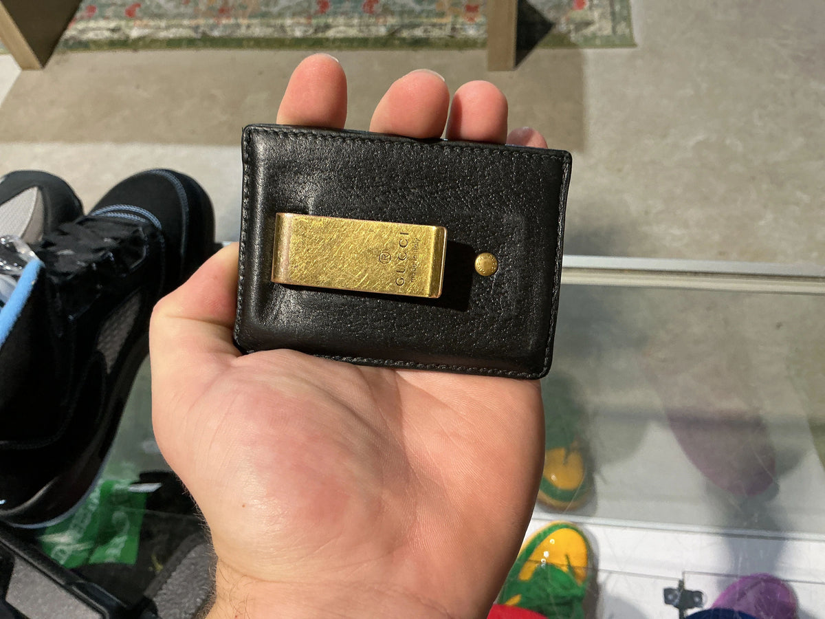 Gucci Black Card Holder - Pre-Owned