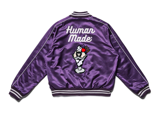 Human Made Purple Satin Jacket