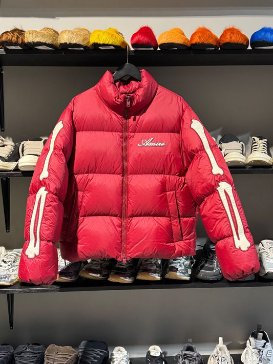 Amiri Bone Puffer Red
