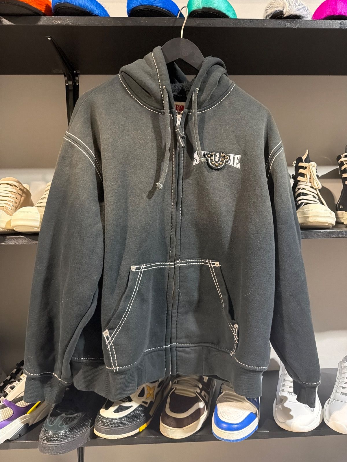 Supreme x True Religion Black ZIpup