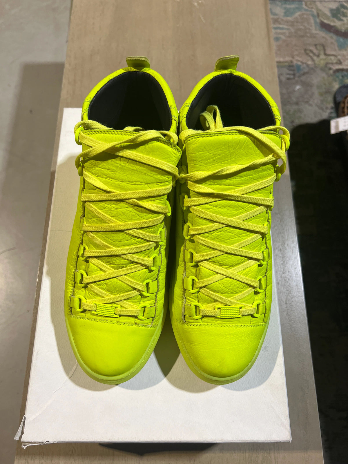 Balenciaga Arena Neon On Neon Used Sz 8 - Pre-Owned