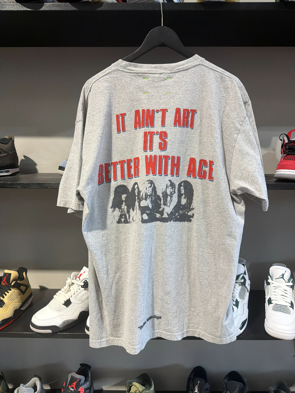Better With Age Any Questions Tee Grey