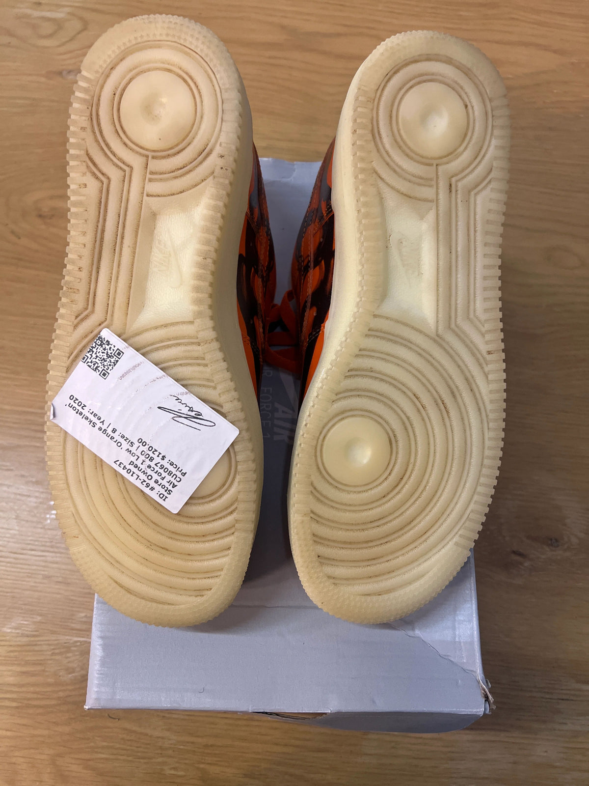 Nike Air Force 1 Low Orange Skeleton Halloween (2020) - Pre-Owned