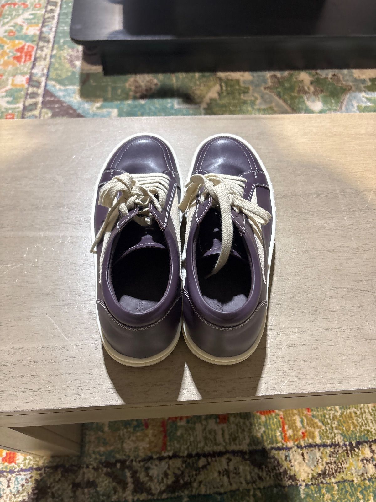 Rick Owens Vintage Sneaker Purple/White - Pre-Owned NB