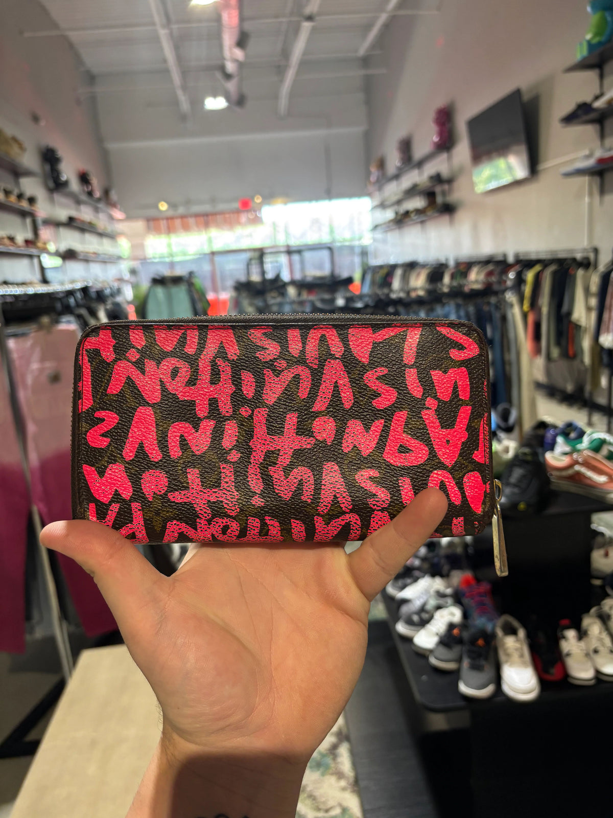 Louis Vuitton Graffiti Wallet Red/Brown - Pre-Owned