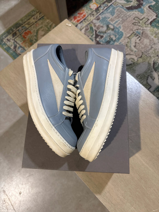Rick Owens Baby Blue Vintage Sneaker Used Sz 7 - Pre-Owned