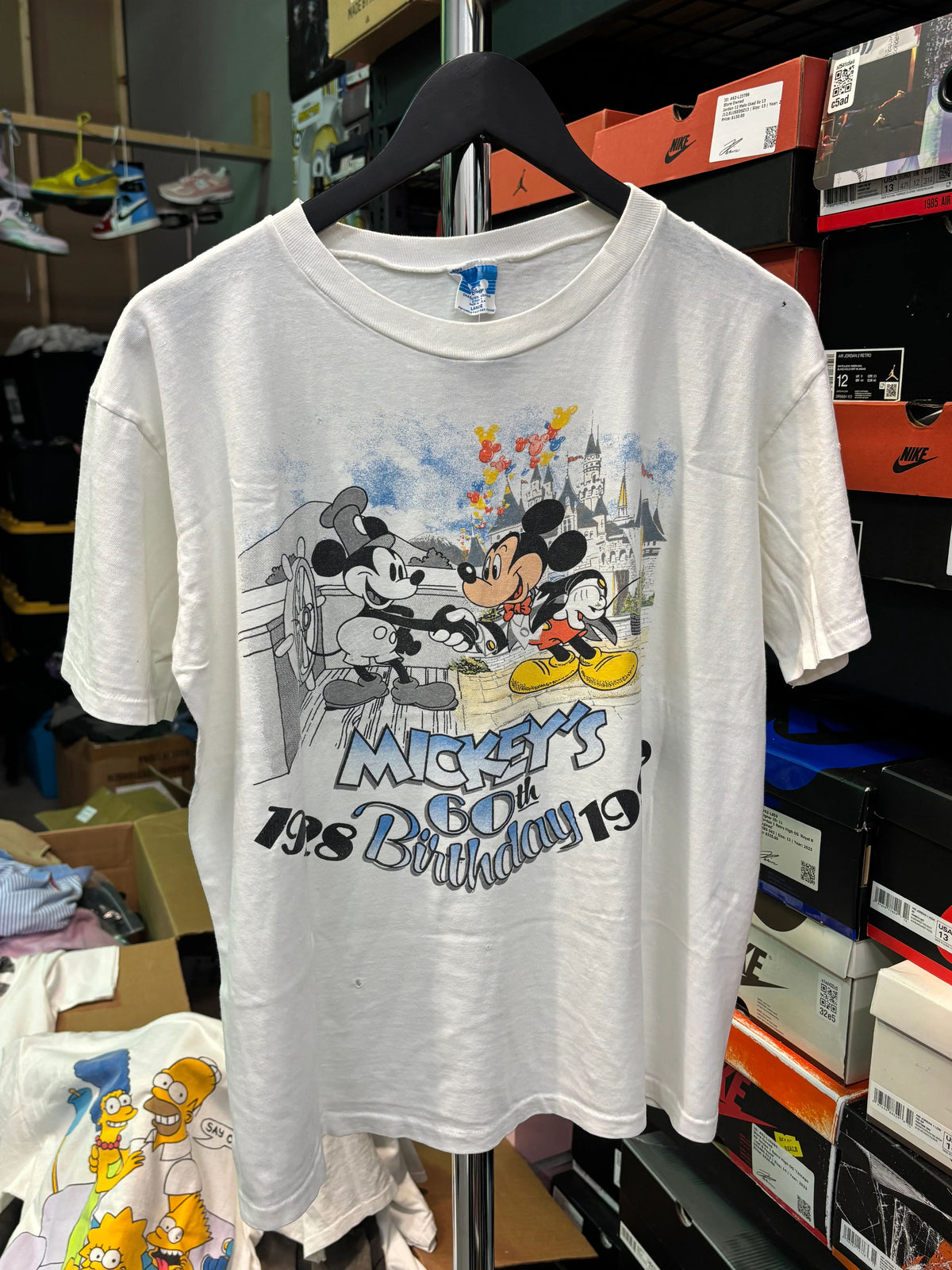 Vintage Mickeys 60Th Tee Szl - Pre-Owned