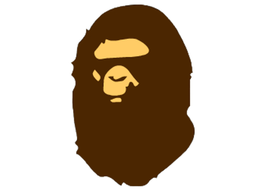 Bape white og college logo
