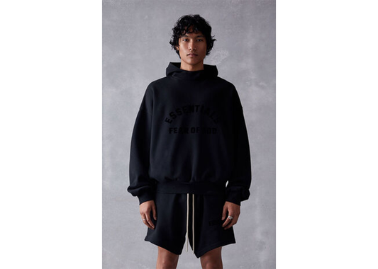 jet Black essential hoodie