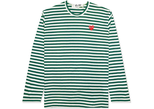 cdg green striped l/s